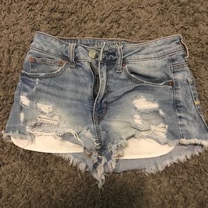 American eagle ripped shorts